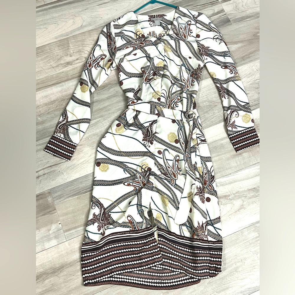 H&M Paisley Print Shirt Dress 6